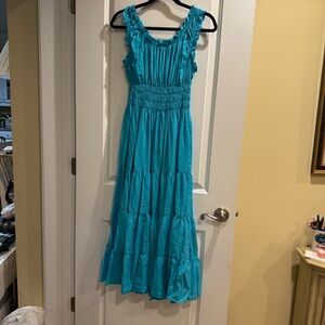 Chic Turquoise Maxi Dress